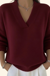 Ophira | Women's V-Neck Long Sleeve Sweater