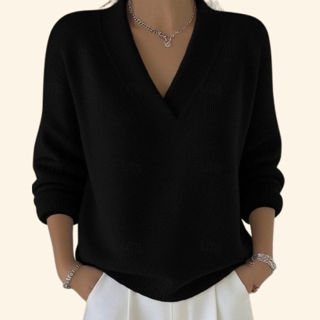 Ophira | Women’s V-Neck Sweater with Relaxed Fit