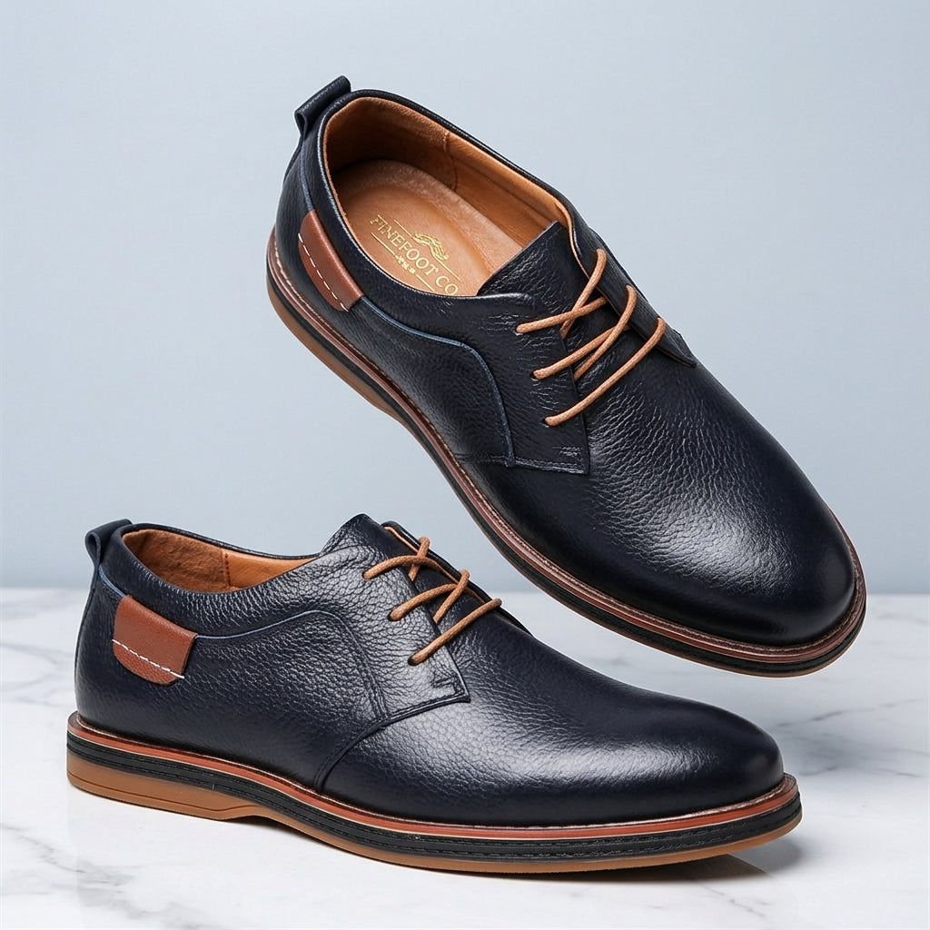 Fraser Kingston | Leather Lace-Up Oxford Shoes For Men