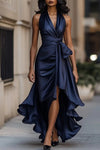 Ottavia | Women's Halter Neck Wrap Maxi Dress