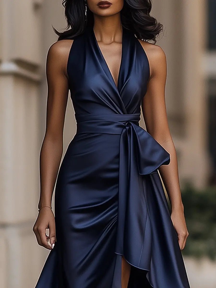 Ottavia | Women’s Wrap Maxi Dress with Tie