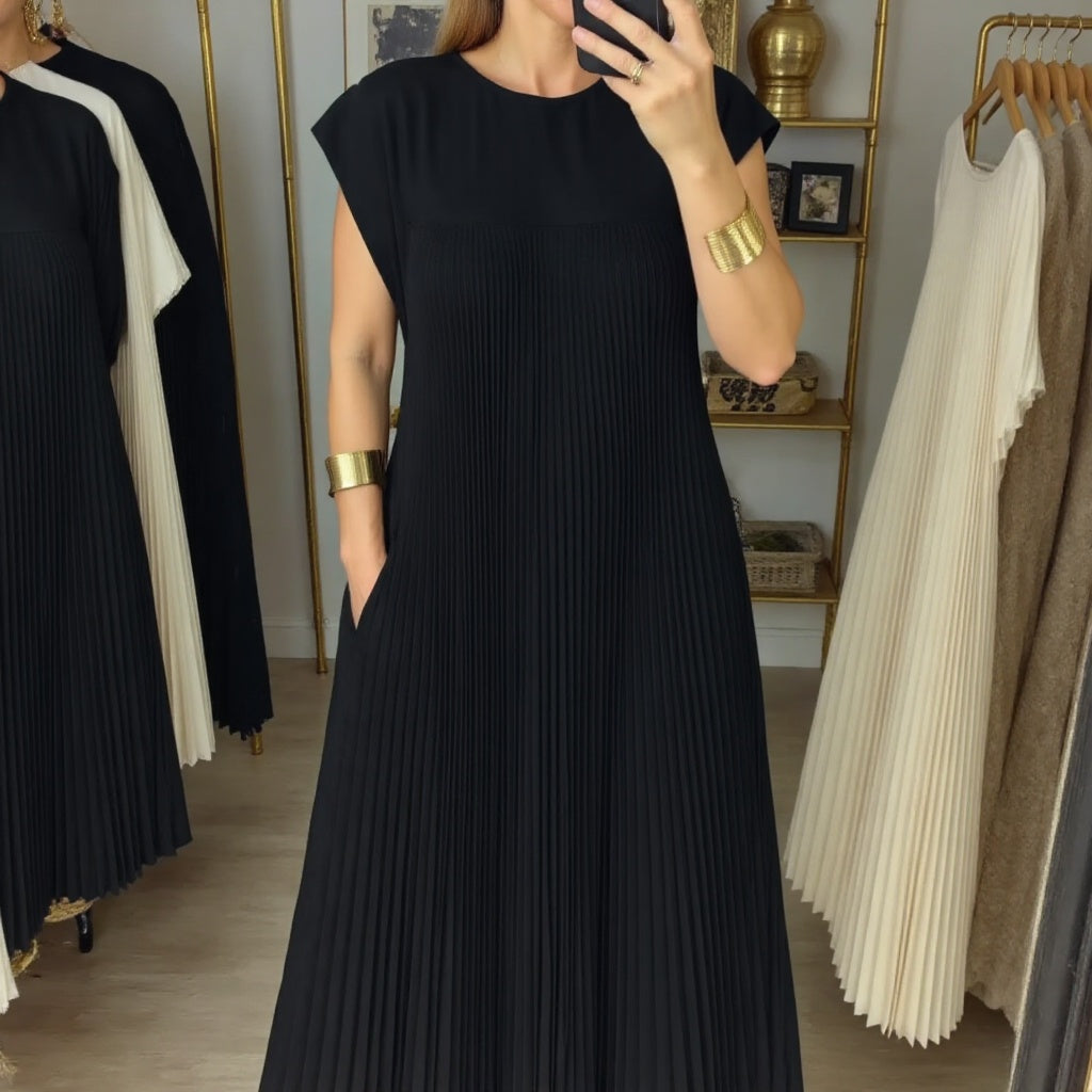 Gwendoline | Women’s Pleated Maxi Dress with Flowing Silhouette