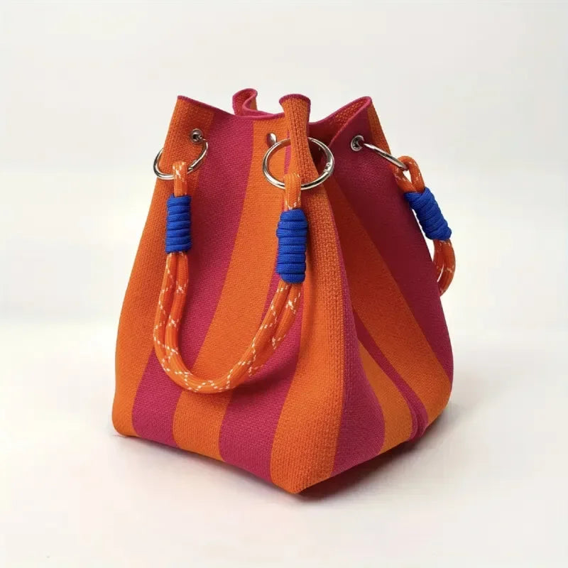 Primrose | Women’s Drawstring Bucket Bag with Rope Handles