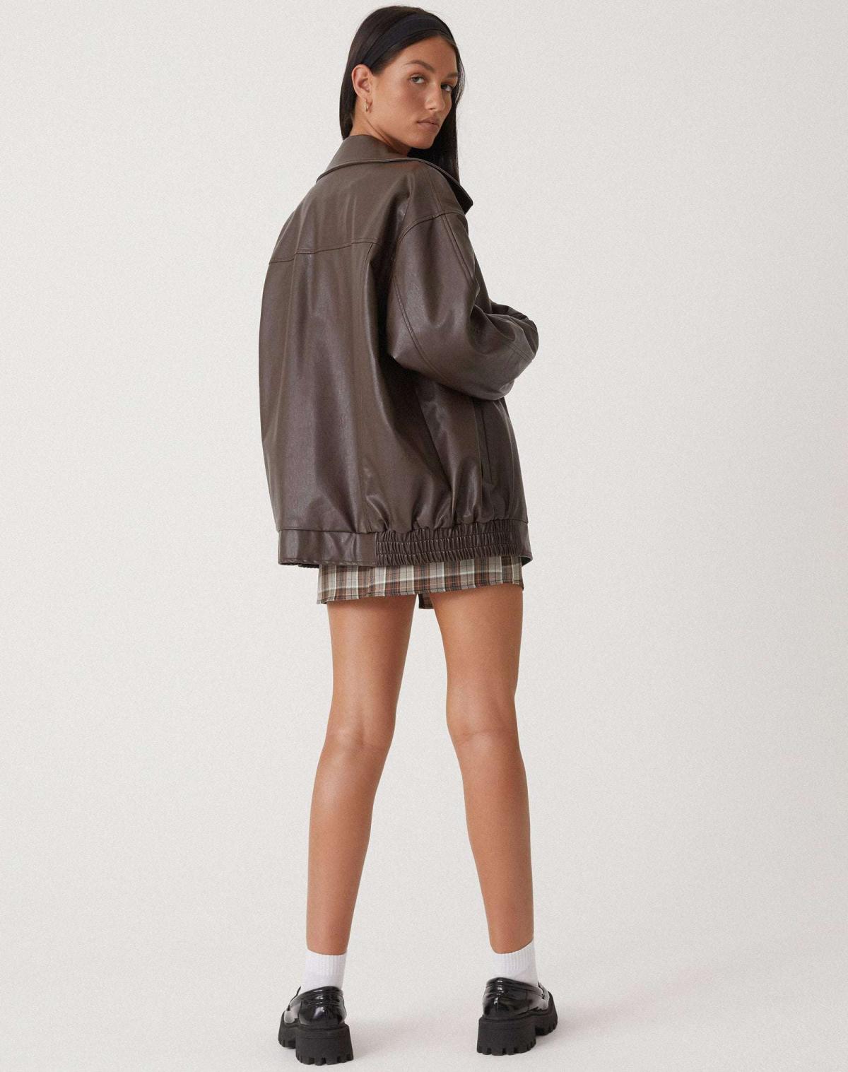 Primrose | Women’s Oversized Bomber Jacket with Front Zip Closure