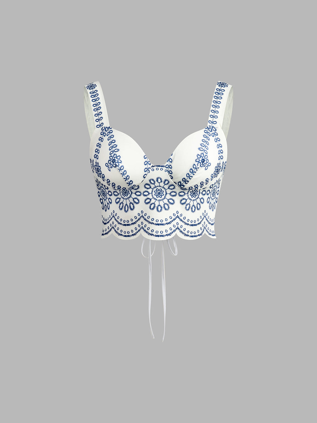 Sienna | Women’s Embroidered Crop Top with Floral Embroidery