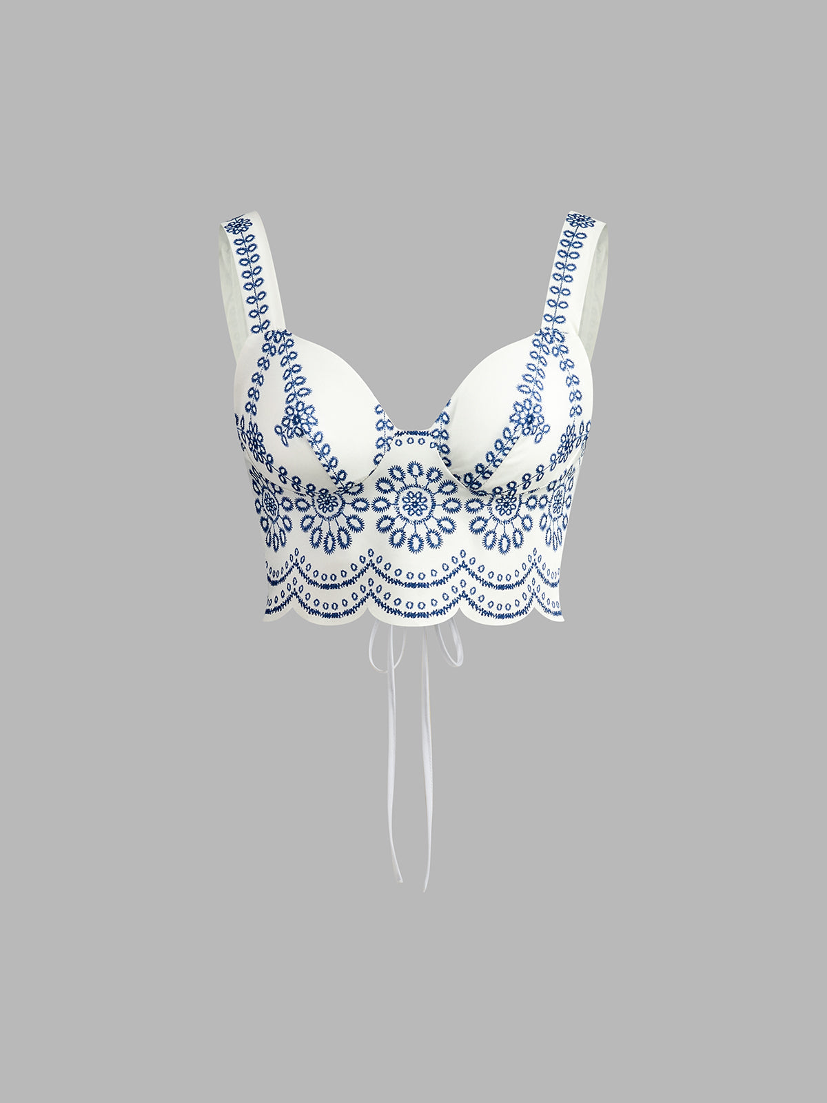 Sienna | Women’s Embroidered Crop Top with Floral Embroidery