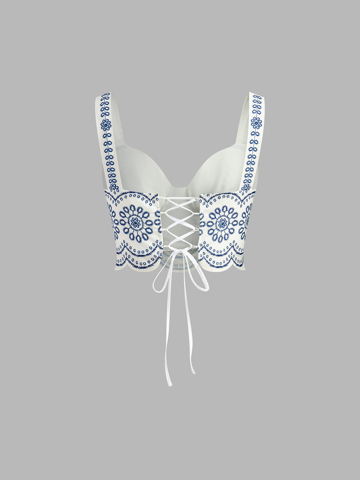 Sienna | Women’s Embroidered Crop Top with Floral Embroidery