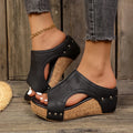 Quinley | Women’s Wedge Sandals with Cork Platform