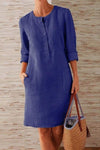 Raina | Women's Button Front Shift Dress