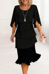 Rhianna | Women's Ruffle Midi Dress
