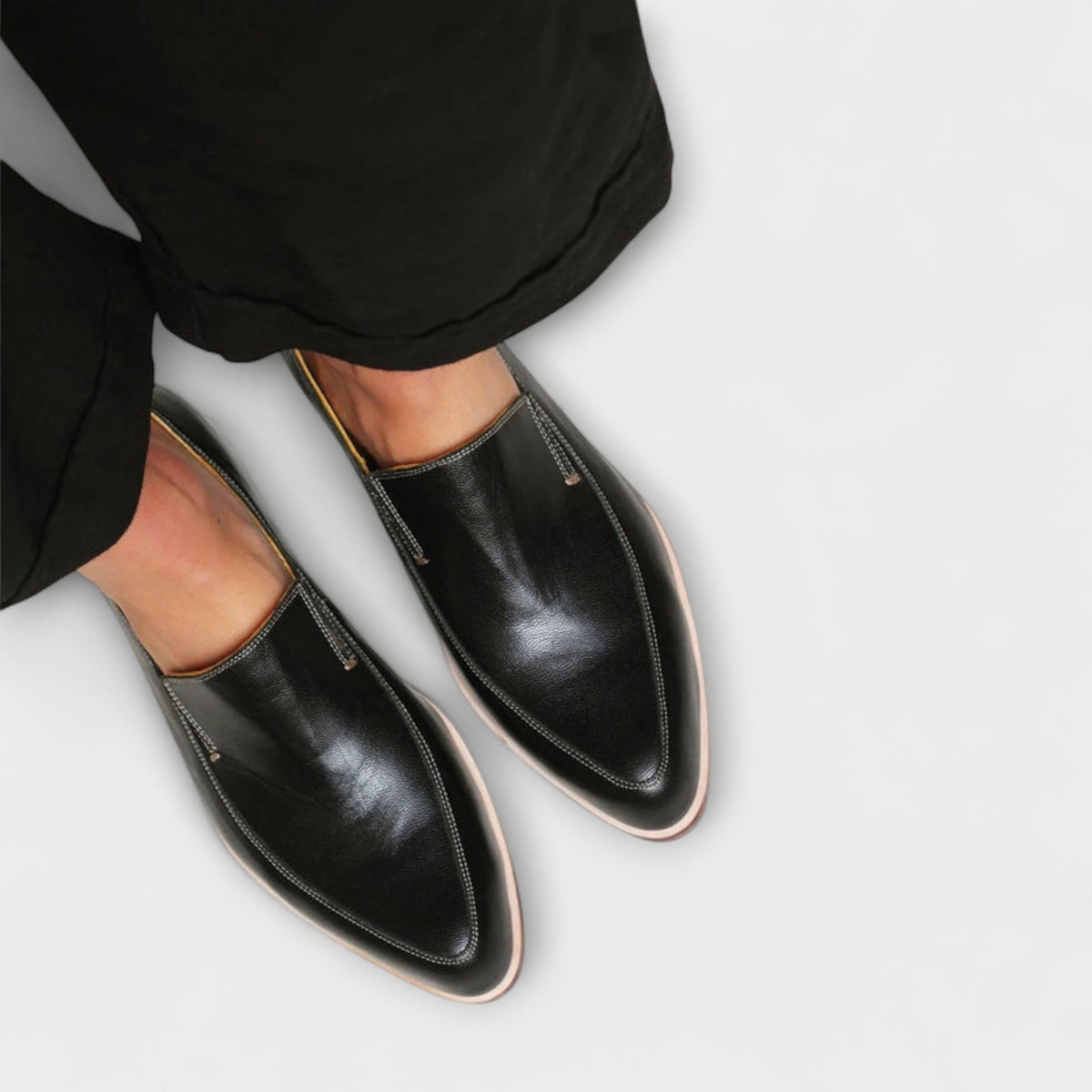 Rhiannon | Women’s Black Slip-On Loafers with Cushioned Comfort