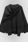 Rhiannon | Women's Cowl Neck Long Sleeve Cape Coat
