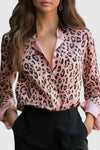 Rosabel | Women's Leopard Print Long Sleeve Shirt