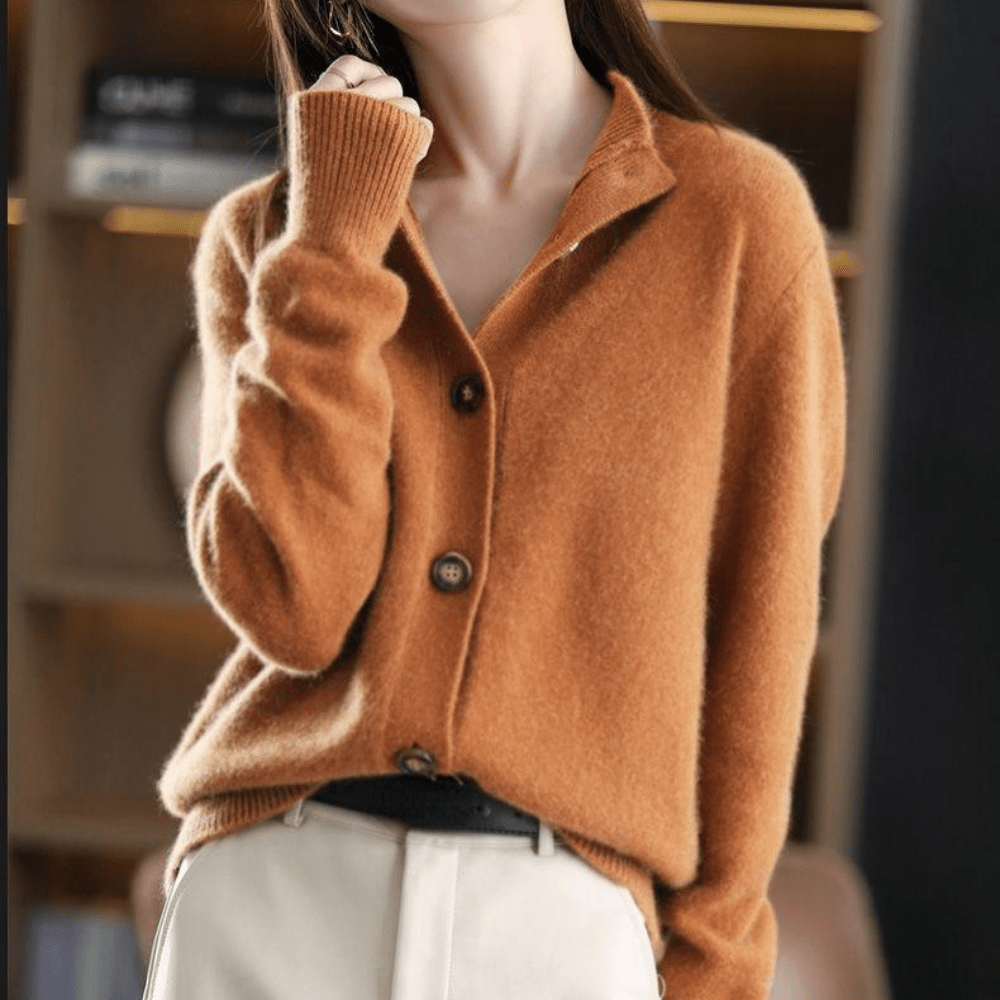 Rosabel | Women’s Long Sleeve Cardigan with Button Front