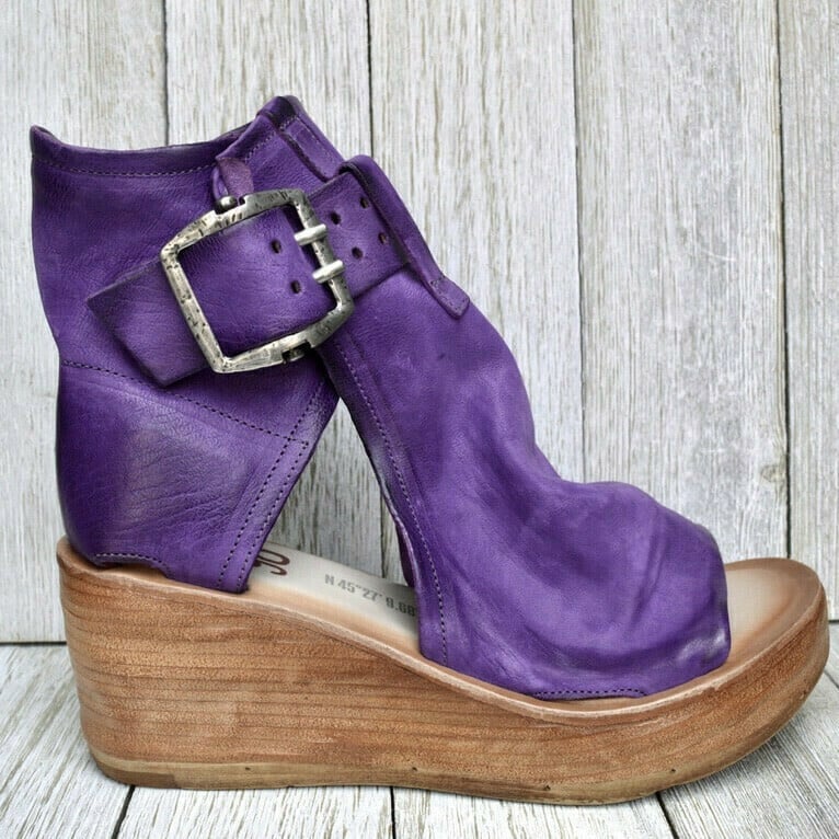 Rosamund | Women’s Ankle Strap Wedge Sandals with Buckle