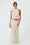 Ruby Collins | Ruffle Crop Top & Maxi Skirt Set For Women