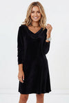 Ruby Thompson | Velvet Midi Cocktail Races Dress For Women