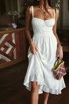 Isla | Women's Ruffle Hem Cami Midi Dress Sleeveless Summer