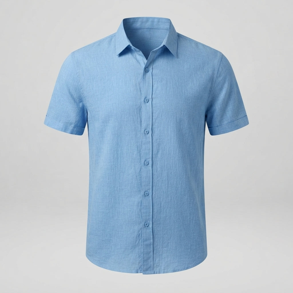 Ryan Sinclair | Short Sleeve Linen Shirt For Men