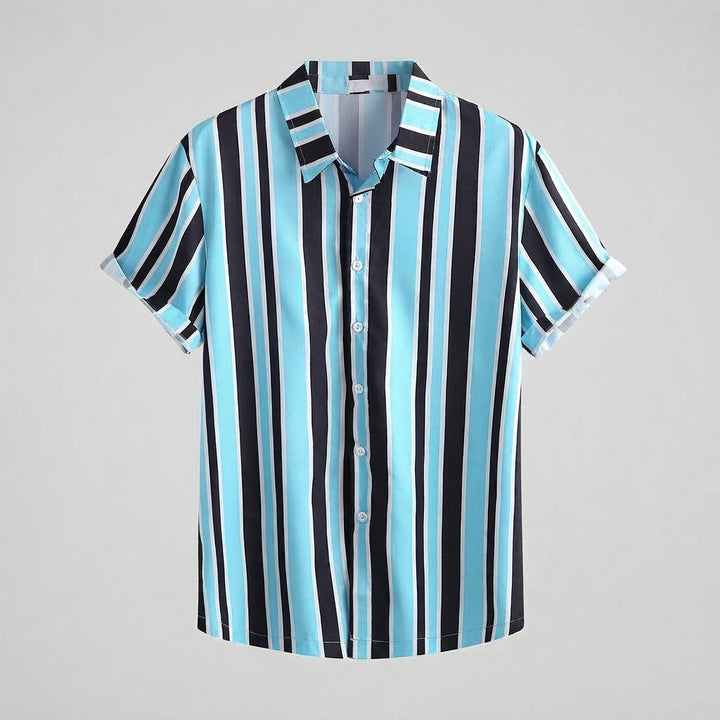 Ryan Walsh | Striped Short Sleeve Shirt For Men