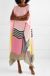 Aria | Women's Geometric Print Kaftan Batwing Sleeve Maxi Dress