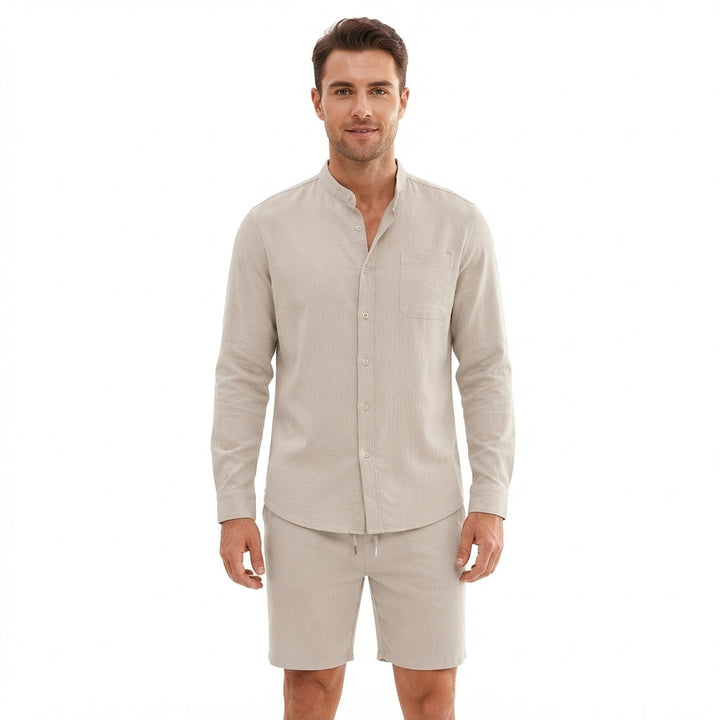 Samuel Kingsley | Relaxed-Fit Two-Piece Shirt &amp; Shorts Set For Men