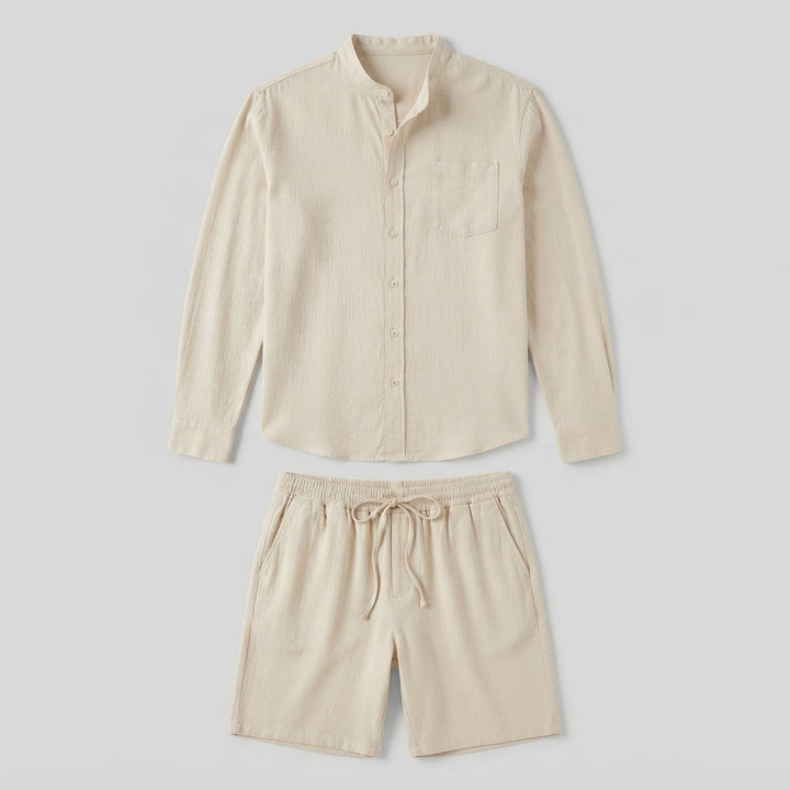 Samuel Kingsley | Relaxed-Fit Two-Piece Shirt &amp; Shorts Set For Men