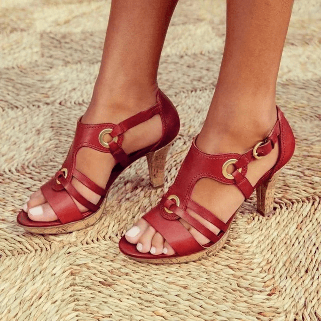 BELLA | Women’s Comfortable Heeled Sandals with Cushioned Support