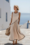 Serenity | Women's Sleeveless Round Neck Maxi Dress