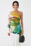 Sienna Crawford | One-Shoulder Printed Maxi Dress For Women