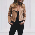 Sloane | Women’s Zip Front Moto Jacket with Edge