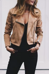 Sloane | Women's Zip Front Moto Jacket
