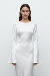 Sophia Alderton | Long Sleeve Satin Maxi Wedding Dress For Women