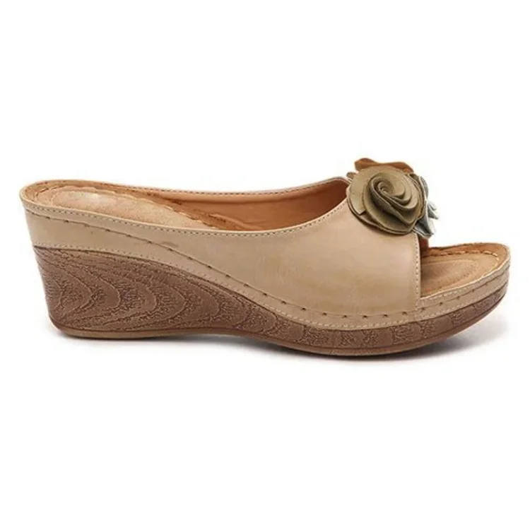 Frona | Women’s Frona Orthopedic Wedge Sandals with Footbed