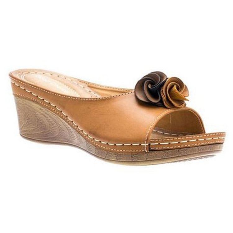 Frona | Women’s Frona Orthopedic Wedge Sandals with Footbed