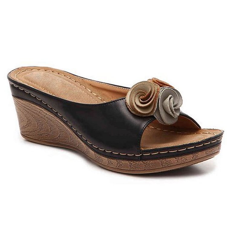Frona | Women’s Frona Orthopedic Wedge Sandals with Footbed