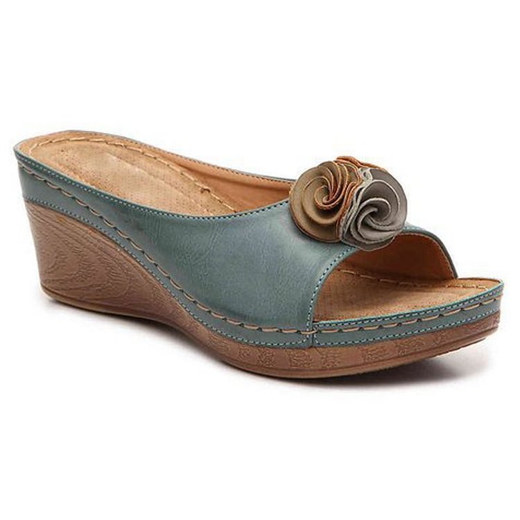 Frona | Women’s Frona Orthopedic Wedge Sandals with Footbed