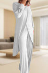 Danielle | Women's Two-Piece Lounge Set Long Sleeve Top & Wide-Leg Trousers