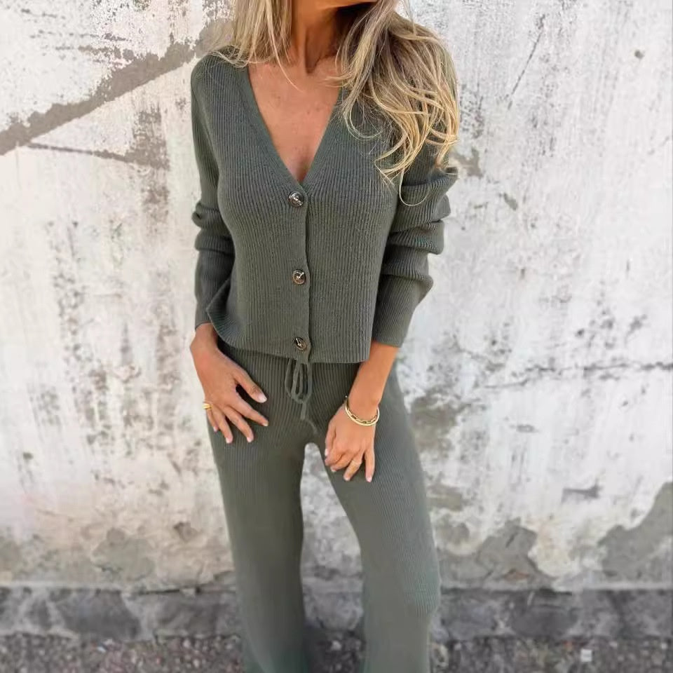 Lara | Women’s Two-Piece Cardigan Set with Top