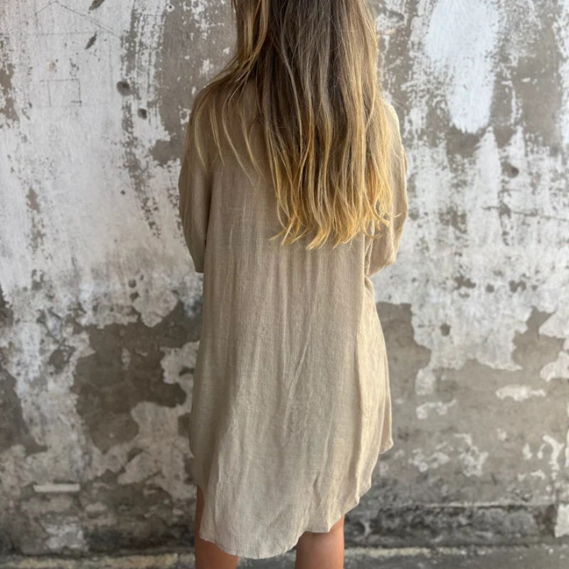 Brooke Lawson | Linen-Look Shirt &amp; Shorts Set For Women