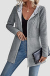Sybil | Women’s Cable Knit Zip Hoodie with Warmth