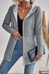 Sybil | Women's Cable Knit Zip Hoodie