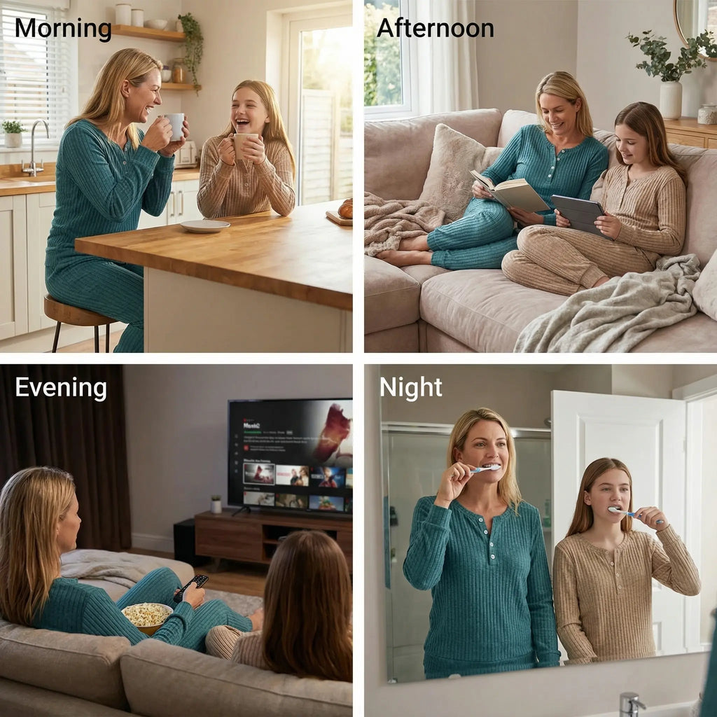 Tabitha | Women’s Ribbed Loungewear Set with Button Front