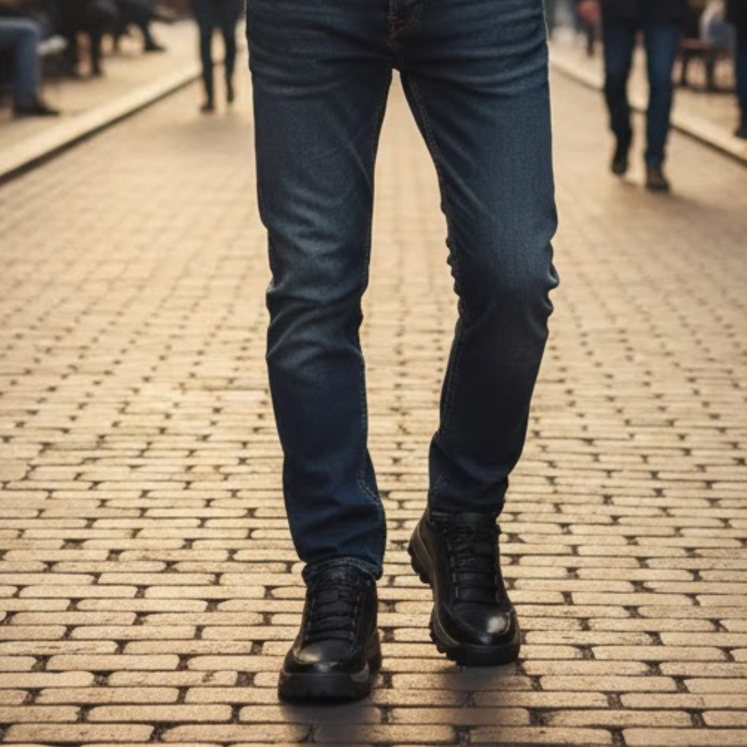 Trent Maloney | Leather Lace-Up Orthopedic Sneakers For Men