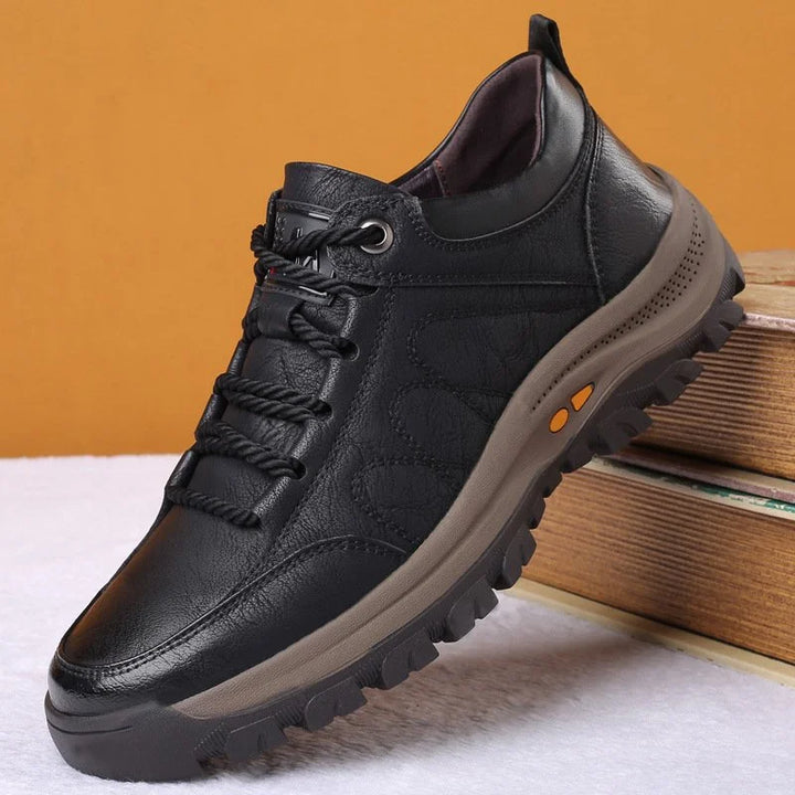 Trent Maloney | Leather Lace-Up Orthopedic Sneakers For Men