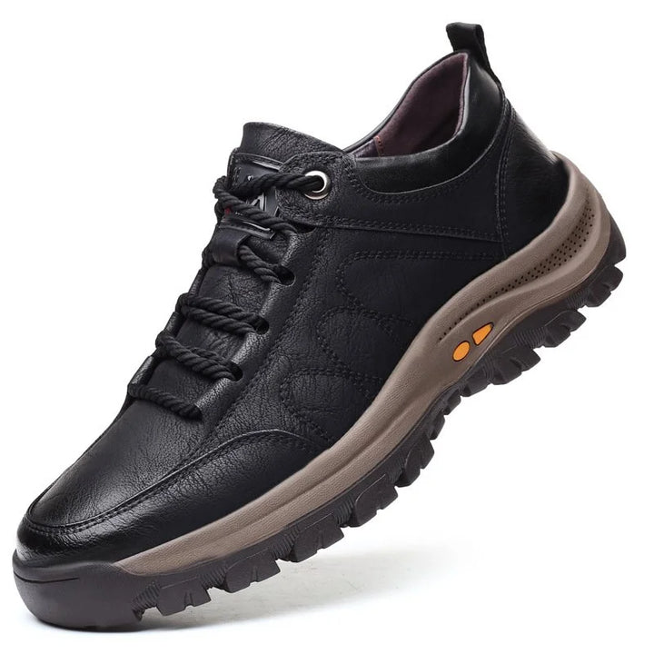 Trent Maloney | Leather Lace-Up Orthopedic Sneakers For Men
