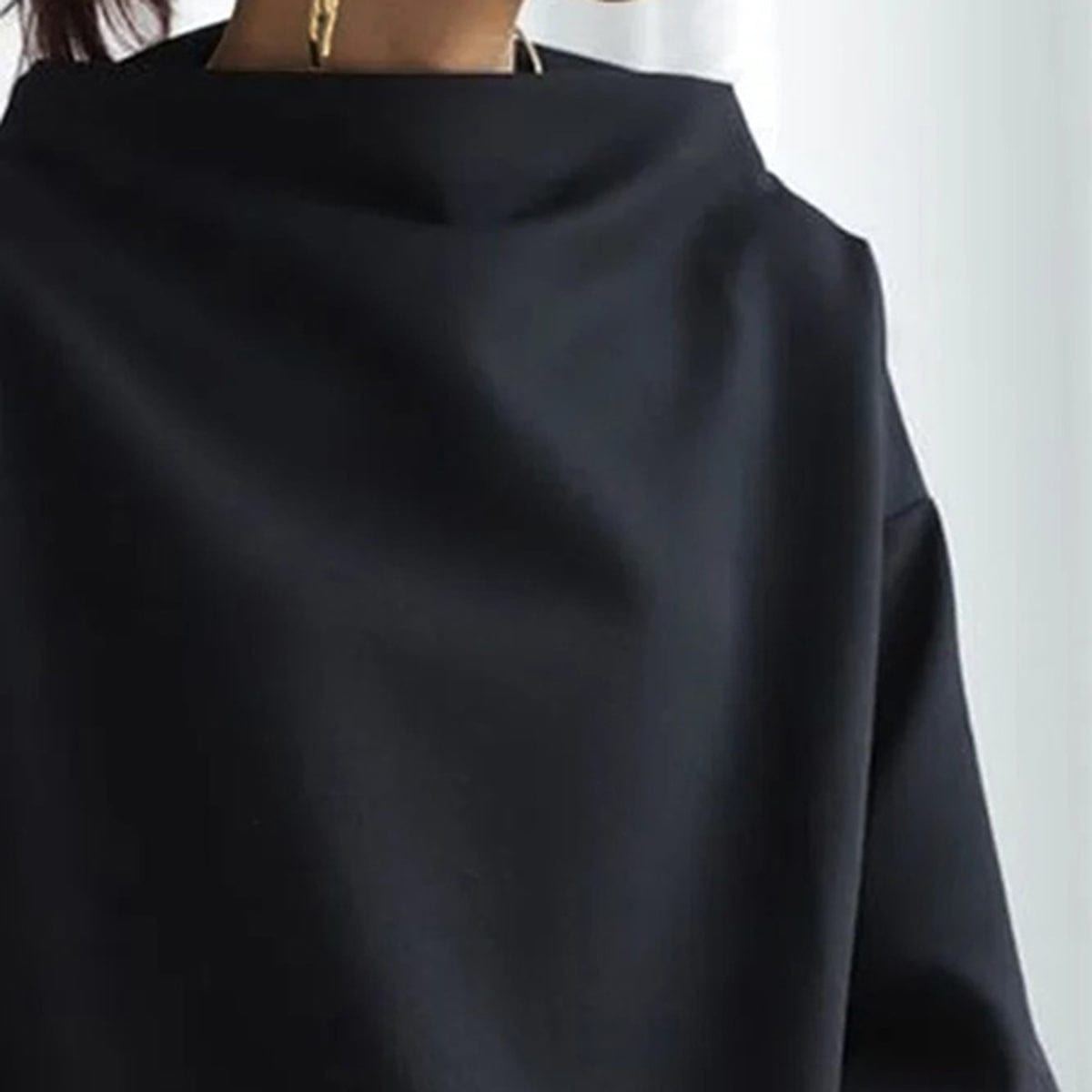 Tessa | Women’s Mock Neck Top with Relaxed Fit