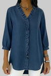 Tessa | Women's V-Neck Ruffle Blouse
