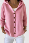 Thalassa | Women's Hooded Button Front Cardigan