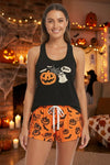 Trick & Treat | Pumpkin Ghost Halloween Pyjamas For Women